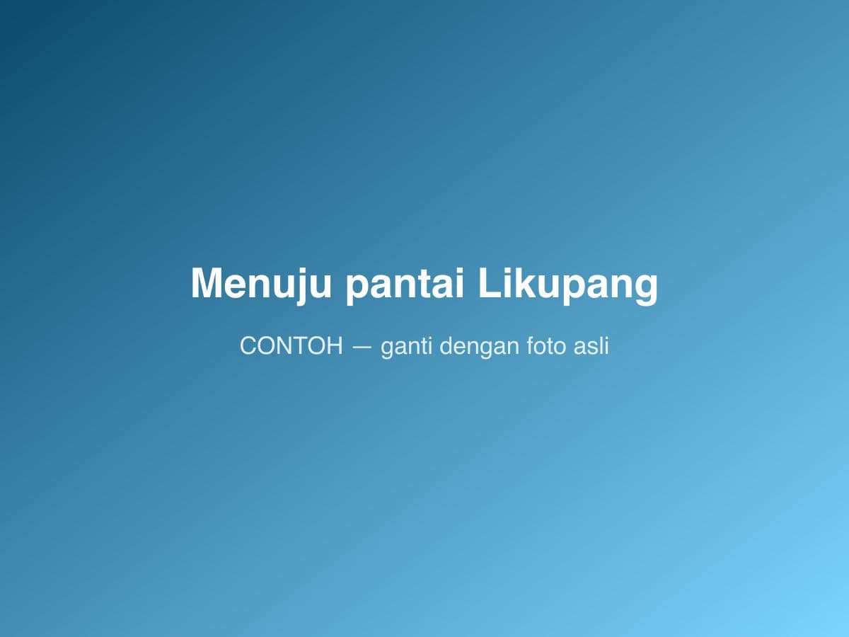 Menuju pantai Likupang